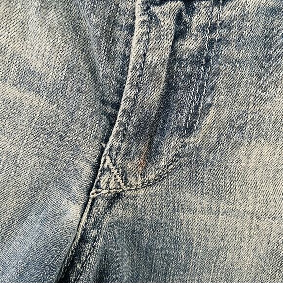 Black Orchid Cut-Off Micro Jean Shorts Women 27 Blue Dream Cycle Distressed Boho - Picture 7 of 11